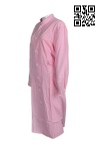 NU033 supply pink nurse uniform personal design tailor made uniform nurse hk company supplier